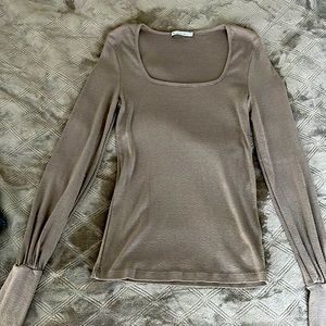 MICHAEL STARS FREDA BISHOP SLEEVE KNIT TOP